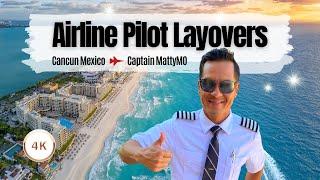 Airline Pilot Layover in Cancun | American Travel Family Vlog