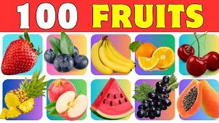 100 Fruits Names - 100 Common Fruits Name in English With Pictures - Fruits Vocabulary