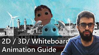 How to Make 2D / 3D  / Whiteboard Animation | Animator Guide for Software's | HDsheet