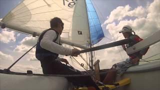 Cadet sailing - GoPro - on Lake Balaton