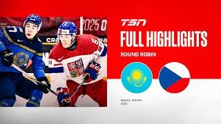 2025 World Junior Championship Highlights: Kazakhstan vs. Czechia