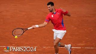 Novak Djokovic battles through knee pain, defeats Stefanos Tsitsipas in QF | Paris Olympics