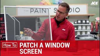 How To Patch A Window Or Door Screen