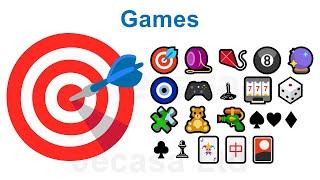 Emoji Meanings Part 32 - Games and Gaming | English Vocabulary