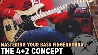 How to Master Your Bass Fretboard - The 4+2 Positioning Concept /// Bass Lesson with Scott Devine