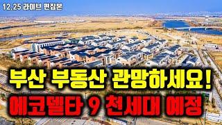 부산 부동산 관망해야 하는 이유! (에코델타 9천 세대 폭탄)