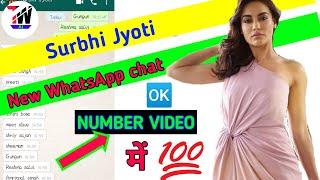 surbhi Jyoti new WhatsApp chat || surbhi Jyoti phone number || tech world aj