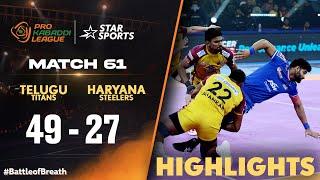 Telugu Titans' winning moment against Haryana Steelers | #ProKabaddiOnStar