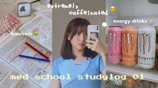 STUDY VLOG: med school exams, what i eat in a day, cutting my own hair