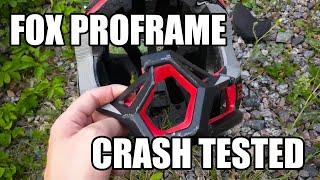 Fox Proframe MIPS helmet  crash tested! #foxproframe #proframe #downhill #crash #mtbenduro