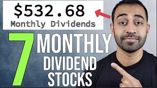 Top 7 Monthly Paying Dividend Stocks. Pay Your Bills (High Yield + Growth)