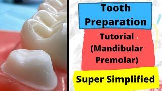 Crown Preparation TIPS and TRICKS - Mandibular Premolar (Zirconia crown)