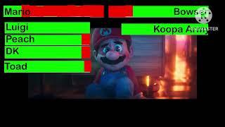 Super Mario Bros. Movie | Final Battle With Healthbars 1/2