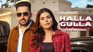 Halla Gulla (Lyrical Video) - Harf Cheema - Gurlez Akhtar - Future Folk - Latest Punjabi Songs 2024