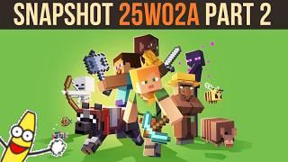 Minecraft News - Movement Nerf & More Animal Variants - Snapshot 25W02A