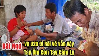 Bất ngờ vợ U20 tay cầm ly tay ru con chồng U50 thì làm mồi đúc vợ