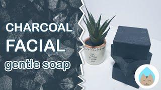 Easy "Charcoal Facial" soap: soap making recipe for beginners! Gentle & sensitive skin friendly!