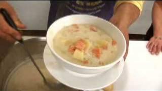 Triple Creamy Vegan Potato Soup! HippyGourmet at Loving Hut!