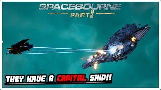 TAKING DOWN A CAPITAL SHIP, HUGE BATTLE!! | Spacebourne 2 | #7