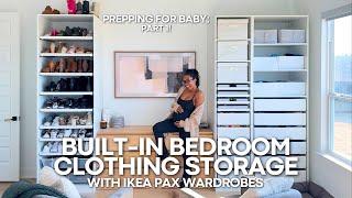 building an IKEA storage wall + diaper station | prepping our primary suite for baby! part 1