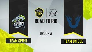 CS:GO - Team Spirit vs. Team Unique [Train] Map 1 - ESL One Road to Rio - Group A - CIS