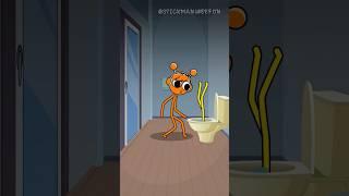 Sprunki Stickman:  When dropped your phone in toilet #shorts  #sprunki #animation