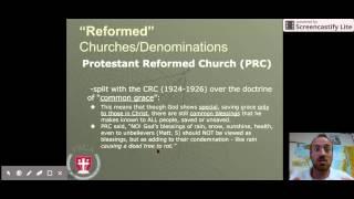 Reformed Tradition Intro