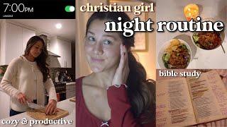 THE CHRISTIAN GIRL NIGHT ROUTINE THAT CHANGED MY LIFE | easy tips to form healthy christian habits