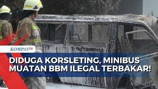 Mobil Pikap Bermuatan BBM Ilegal Terbakar dan Buat Warga Klaten Jateng Panik!