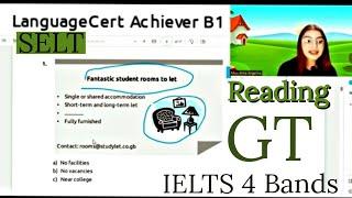 LanguageCert International ESOL SELT B1 Reading Test ( Part 1) General Training Reading Exercise 1