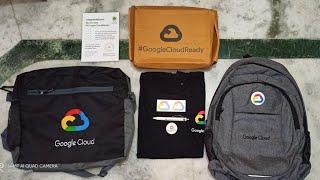 Google cloud facilitator program goodies unboxing #Google #Swags #unboxing