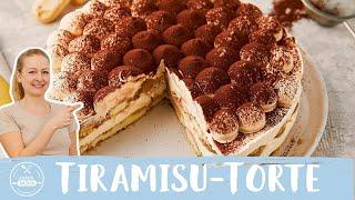 Tiramisu Torte mit Löffelbiskuit   | Tiramisu als Torte | Einfach Backen