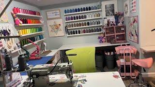 No longer live: Let’s tour my newly organized sewing space!