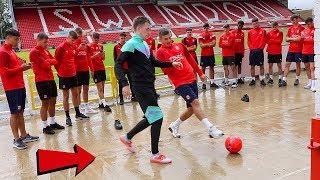 CAN I NUTMEG THE SWINDON TOWN FC YOUTH TEAM FOOTBALLERS !? (CRAZY REACTIONS)
