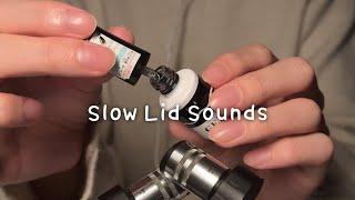 ASMR Slow Lid & Tapping Sounds (No Talking)