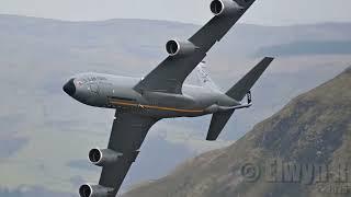 Watch KC-135 Stratotanker Fly Low Level In The Mach Loop!