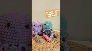 crochet octopus תמנון במסרגה אחת