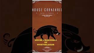 Legacy of Crake the BoarKiller| House Crakehall! #asoiaf #gameofthrones #viral #shortvideo #shorts