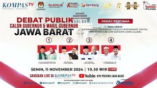 LIVE - Debat Pertama Calon Gubernur dan Wakil Gubernur Jawa Barat 2024