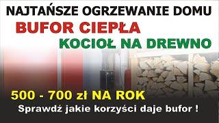 █▬█ █ ▀█▀  Najtańsze ogrzewanie domu, BUFOR CIEPŁA + kocioł na drewno lub kocioł zgazowujący drewno.