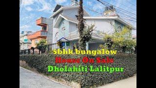 5bhk residential bungalow on sale at Dholahiti Lalitpur in just land cost | Ghar Jagga Bazar |