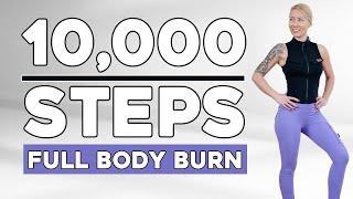 10000 STEPS WALKING WORKOUT | 10K Steps Challenge! 1 Hour Fat Burning Endurance Knee Friendly