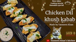 Chicken Dillkhush Kabab Made by Yasmeen Khan | Cheesy creamy Kabab recipe ramadan specia video #125