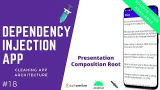  Dependency Injection App - Presentation Composition Root - Clean Architecture [#18]