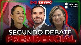 Segundo Debate Presidencial: Sheinbaum, Gálvez y Máynez de nuevo cara a cara