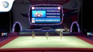 Women's group Russia - 2019 junior Acro European Champions, dynamic