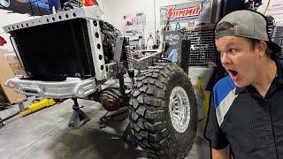 Custom Bread Van Gets The Coolest Billet Aluminum Front Bumper!