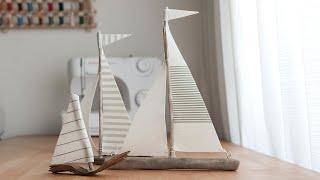 Summer Project / Making driftwood sailboat