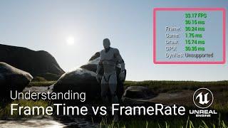 Frame Time vs Frame Rate - Lesson 1 - Unreal Engine Performance Profiling