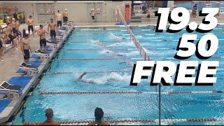 Shaine Casas goes 19.34 50 freestyle 